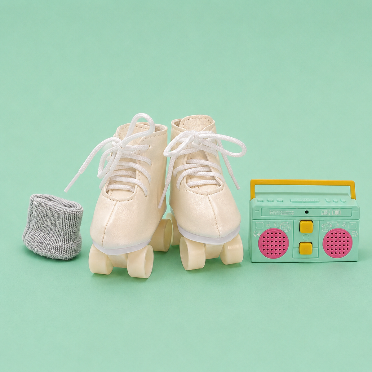 KIT ACCESSORI ROLLER CON PATTINI BIANCHI – MINI PANCHAS MINIKANE