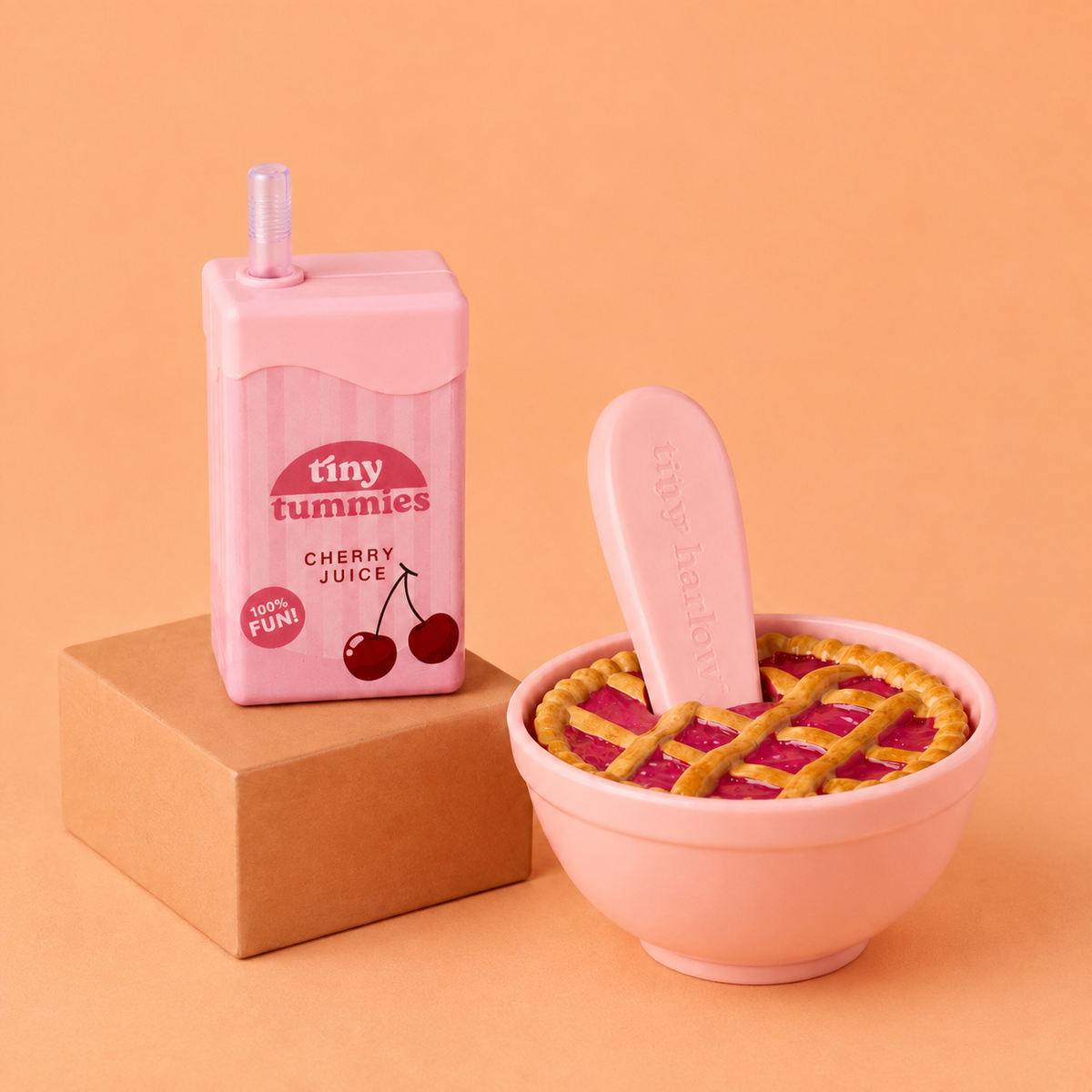 Tiny Tummies Set Torta di Ciliegie e Brick di Succo alla Ciliegia