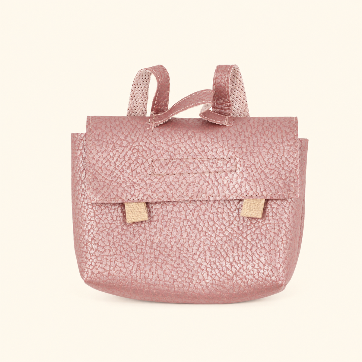 Cartella vintage Swan per bambole in similpelle rosa perlato