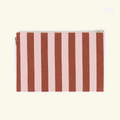 Pochette Lili a righe caramello e fragola