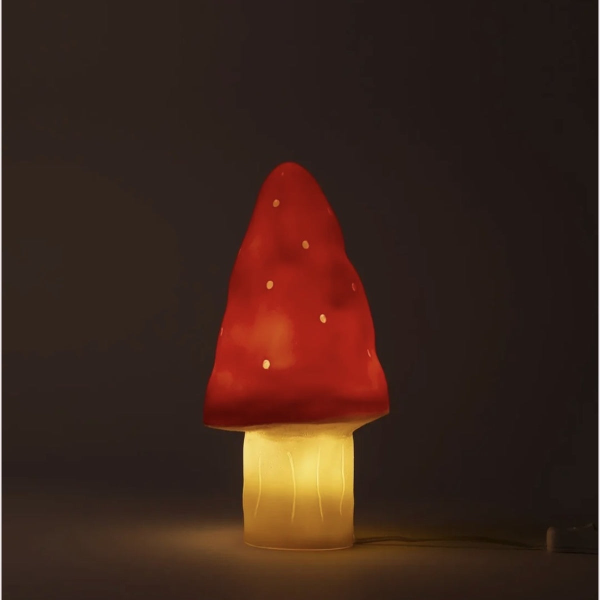 Small Mushroom Night Lamp – Rosso