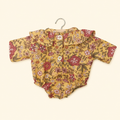 Pagliaccetto Colette con colletto volant in garza di cotone Bal d’Automne