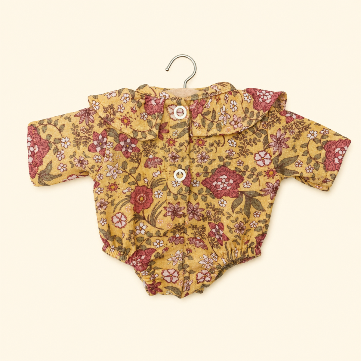 Pagliaccetto Colette con colletto volant in garza di cotone Bal d’Automne