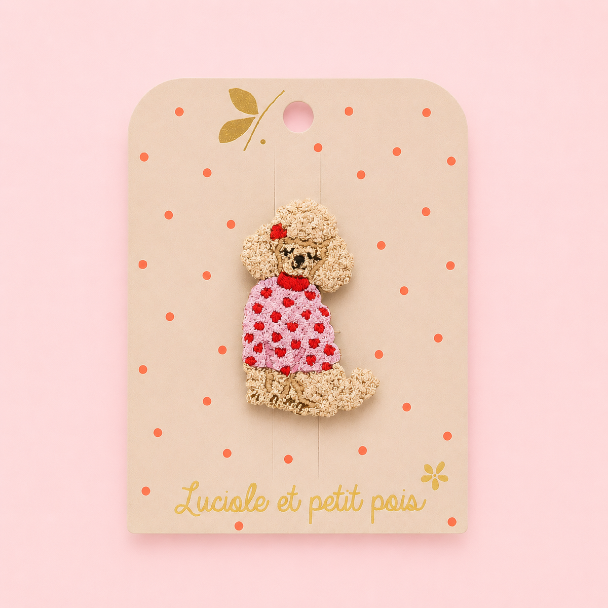 Spilla Barboncino Glitter