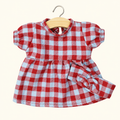 Abitino Faustine a quadretti rossi – Minikane