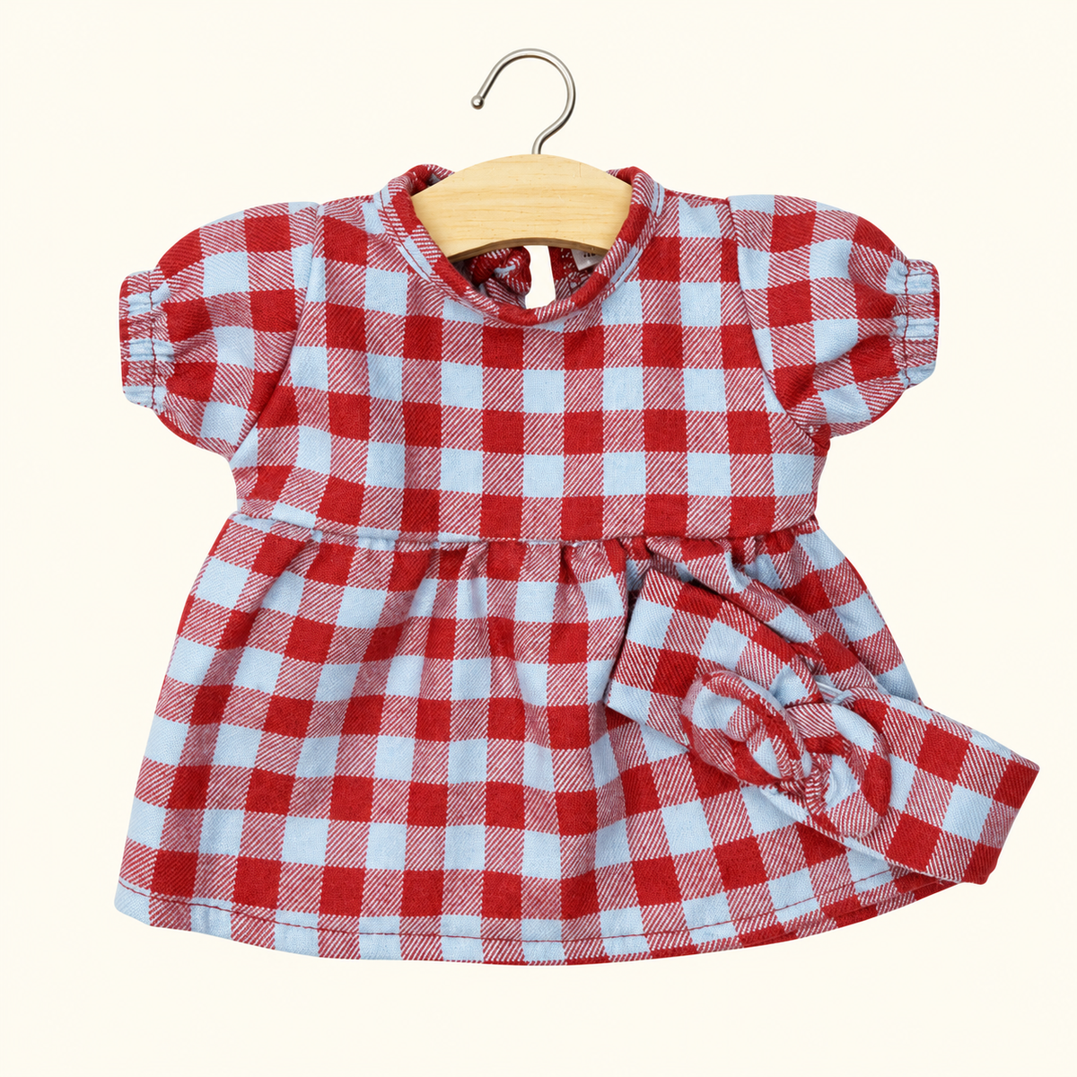 Abitino Faustine a quadretti rossi – Minikane