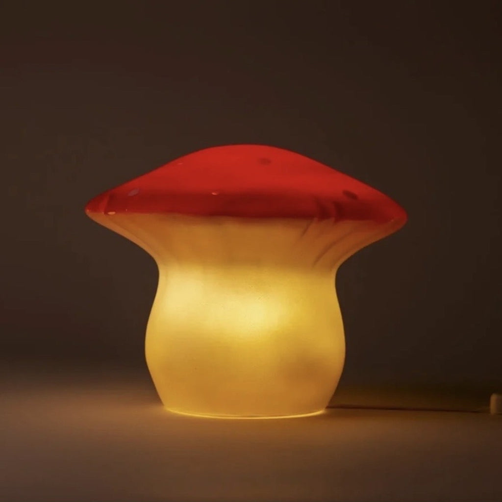 Medium Mushroom Night Lamp – Rosso